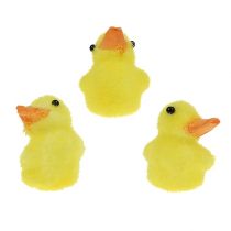 Petit canard 4cm floqué jaune 12P