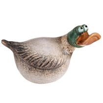 Article Canards déco en céramique printemps Marron Vert 15cm 2pcs
