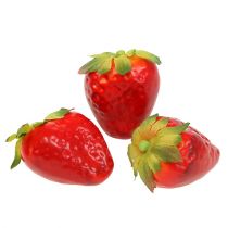 Article Rouge fraise 5cm dans un filet 12pcs