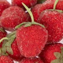 Article Décoration fraises artificielles rouges 4 cm - Lot de 24