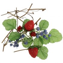 Artisanat mis baies, branches décoratives et feuilles