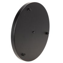 Article Étagère en métal noir à trois niveaux, 61 cm, pour décoration de table et rangement
