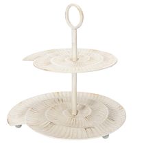 Article Présentoir à étages vintage pour une décoration élégante dans le salon ou sur un rebord de fenêtre, 39 cm