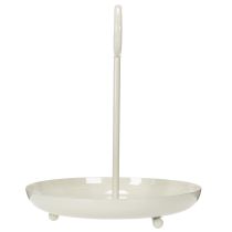 Article Bol décoratif en métal avec anse, idéal pour un salon moderne et la décoration de table (31 cm).