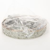 Article Etagère décorative à deux niveaux en métal avec motif étoilé, hauteur 49 cm