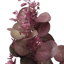 Article Branche artificielle décorative Branche d'eucalyptus bordeaux 66cm 2pcs