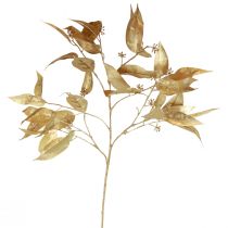 Article Eucalyptus Lancettes Artificielles Branche d&#39;Eucalyptus Or 95cm
