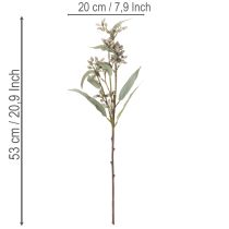 Article Kunstzweige eucalyptus artificiels lot de 3 vert 53 cm décoration intérieure