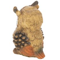 Article Figurine décorative petite chouette assise en polyresine 11 cm