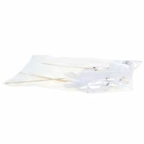 Article Fiche Deco Hibou Blanc 5cm 4pcs