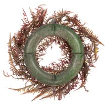 Article Couronne décorative artificielle en branches de fougère 35 cm
