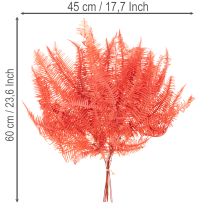 Article Fougère conservée rouge 60 cm 10 pièces