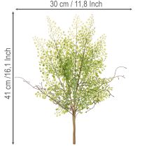 Article Branche artificielle de ruscus vert 41 cm pour décoration florale