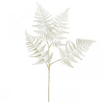 Fougère feuille décorative, plante artificielle, branche de fougère, feuille de fougère décorative blanche L59cm