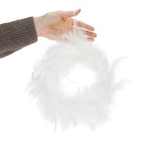 Article Couronne de plumes idéale pour la décoration de mariage et une ambiance festive à Pâques (20 cm)