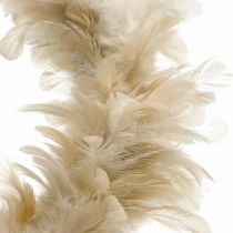 Couronne de plumes déco rose Ø25cm Couronne de plumes