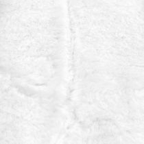 Ruban de fourrure décoratif blanc 10x200cm