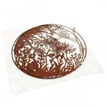 Article Décoration de fenêtre printanière, suspension décorative, anneau floral en métal Ø30cm, lot de 2