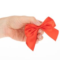 Article Lot de 25 nœuds décoratifs rouges prêts à l'emploi 11 cm