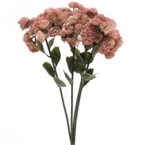 Article Orpin Rose Sedum Orpin Fleurs Artificielles H48cm 4pcs