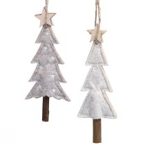 Article Décorations de sapin de Noël en feutre beige crème 17cm 6 pcs