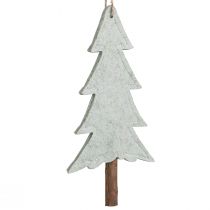Article Lot de 4 décorations de sapins en feutrine vert 20 cm