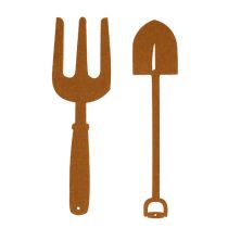 Article Outil de jardin en feutre marron 4 pcs