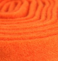 Bande de feutrine orange 7,5 cm 5 m