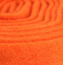 Article Ruban feutre orange 7,5cm 5m