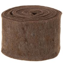Article Ruban en feutre de laine marron, 15 cm x 5 m, pour la décoration et les loisirs créatifs