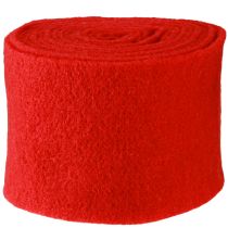 Article Ruban de feutrine 15cm x 5m rouge foncé
