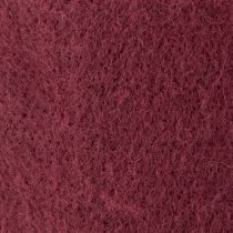 Article Ruban de feutrine en laine, rouge foncé, 15 cm x 5 m, pour la décoration et les loisirs créatifs