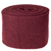 Article Ruban de feutrine en laine, rouge foncé, 15 cm x 5 m, pour la décoration et les loisirs créatifs