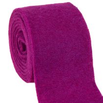 Article Ruban de feutrine en laine, fuchsia, 15 cm x 5 m, pour la décoration et les loisirs créatifs