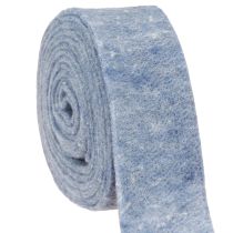 Article Ruban feutre bleu 7,5cm 5m