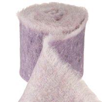 Article Ruban de feutre Franzi ruban de feutre de laine violet bicolore 15cm 4m
