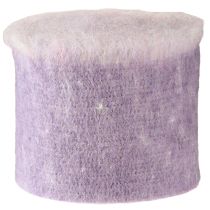 Article Ruban de feutre Franzi ruban de feutre de laine violet bicolore 15cm 4m