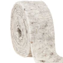 Article Ruban feutre gris 7,5cm 5m