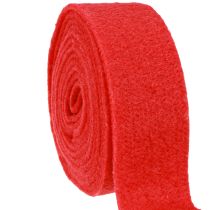 Article Ruban feutre rouge 7.5cm 5m