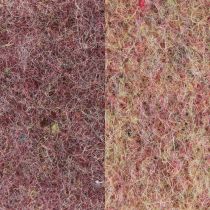 Article Ruban en feutre ruban de laine tissu décoratif rouge vin beige 7,5cm 5m