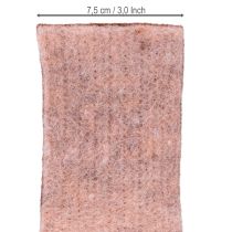 Article Ruban de feutre bicolore, ruban de pot, ruban de feutre de laine rose rouge 7,5 cm 5 m