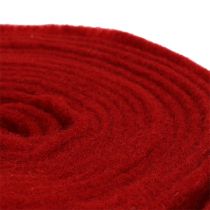 Article Ruban de feutrine 15cm x 5m rouge foncé