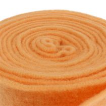 Ruban feutrine 7,5cm 5m orange clair