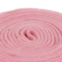 Ruban feutre 7,5cm x 5m rose