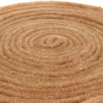 Ruban feutrine nature 15cm 5m