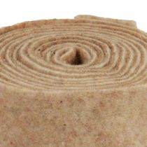 Article Ruban feutre ruban de laine tissu décoratif marron beige feutre de laine 7,5 cm 5 m