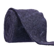 Article Ruban de feutre violet, ruban de pot, feutre de laine, rouleau de feutre 15cm 5m