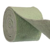 Article Ruban feutre ruban de laine gris vert ruban décoratif moelleux 14cm 5m