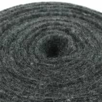 Ruban feutre gris foncé 15cm 5m