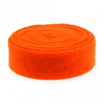 Ruban feutre orange 7.5cm 5m